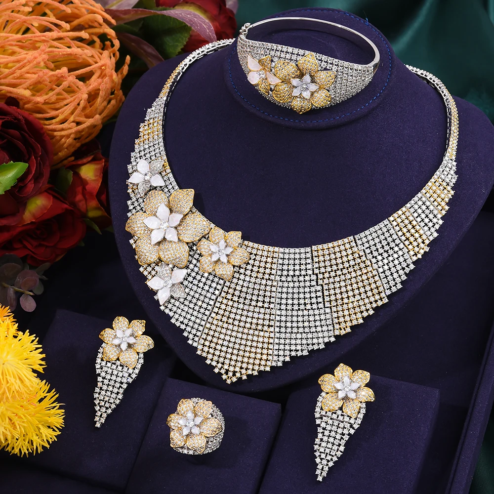 missvikki Luxury Gorgeous Big Necklace Bangle Ring Earrings Jewelry Set for Women Wedding High Quality Gorgeous Sparkly Jewelry
missvikki Luxury Gorgeous Big Necklace Bangle Ring Earrings Jewelry Set for Women Wedding High Quality Gorgeous Sparkly Jewelry