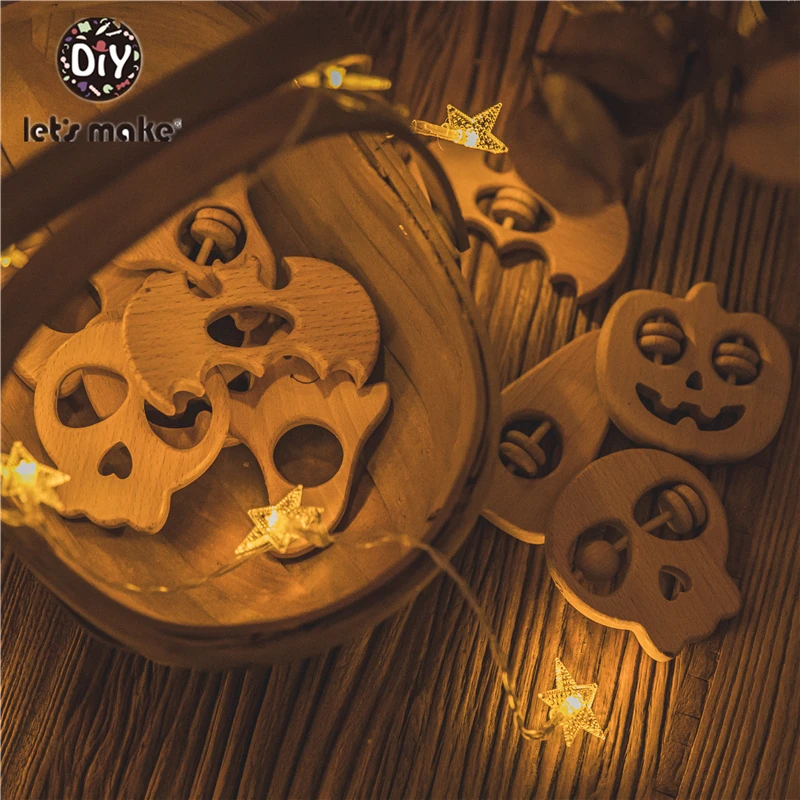4PCS Halloween Animated Pumpkin Baby Teether Ghost Vampire Beech Wooden Teether Baby Toy Food Grade Cartoon Newborn Teething Toy
4PCS Halloween Animated Pumpkin Baby Teether Ghost Vampire Beech Wooden Teether Baby Toy Food Grade Cartoon Newborn Teething Toy