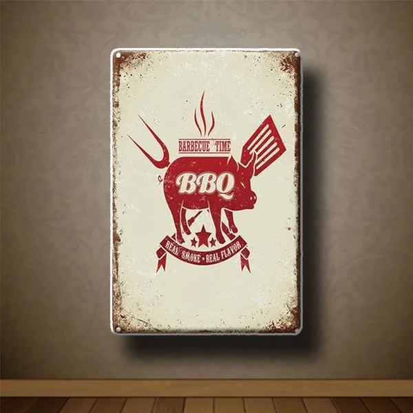 BBQ Retro Metal Tin Sign Wall Art Board Bar Kitchen Bar Cafe Wall Decoration Wall Stickers
BBQ Retro Metal Tin Sign Wall Art Board Bar Kitchen Bar Cafe Wall Decoration Wall Stickers