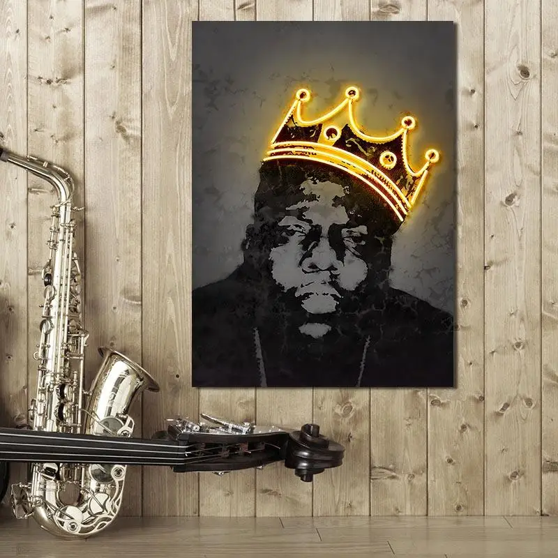 Poster of Christopher George Latore Wallace Canvas Paintings Poster Print Wall Art for Living Room Home Decor 
Poster of Christopher George Latore Wallace Canvas Paintings Poster Print Wall Art for Living Room Home Decor