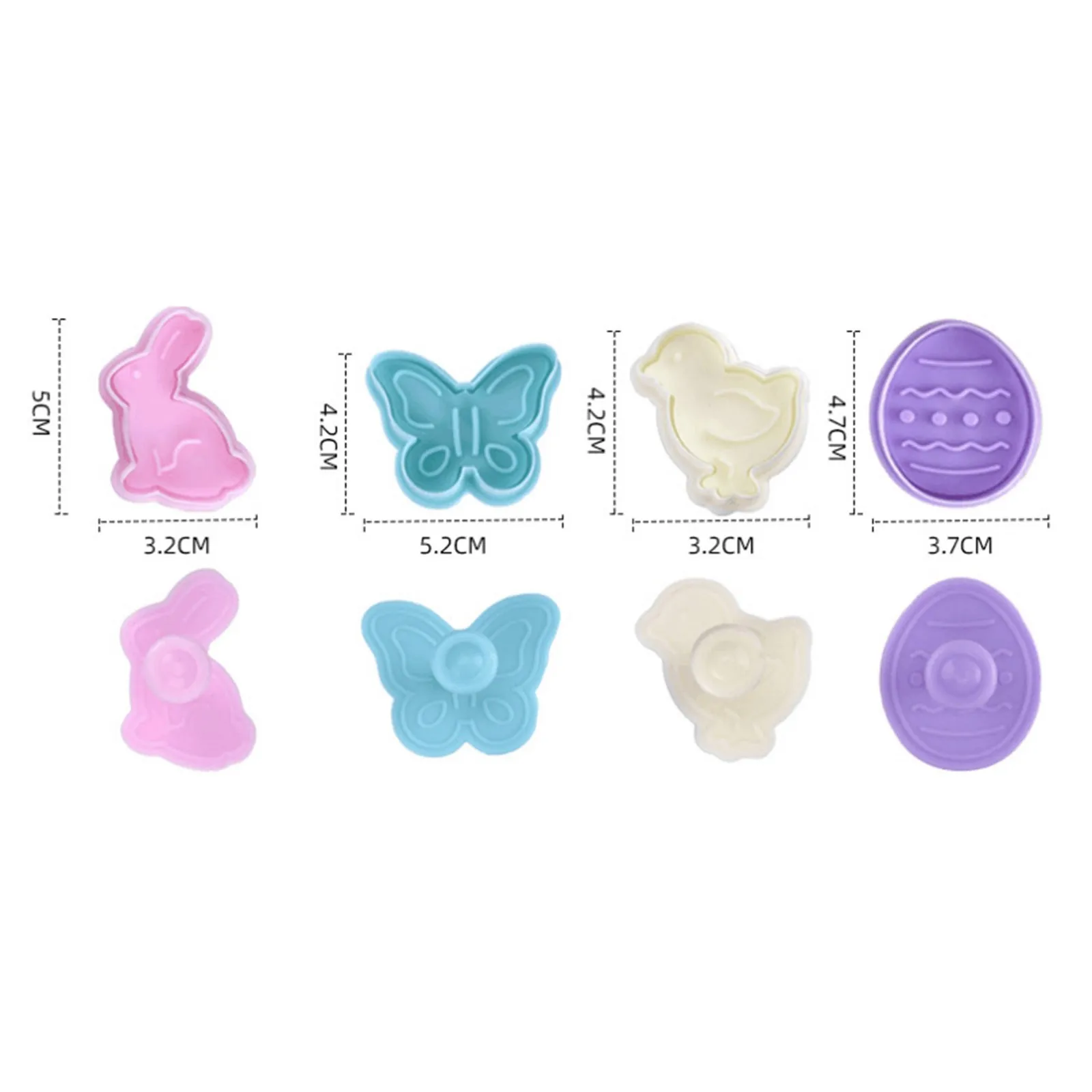 4pc Easter Food Grade Plastic Cookie Rabbit Egg Biscuit Cutter 3d Cartoon Rabbit Molds Baking Tools Party Cupcake Diy Supplies
4pc Easter Food Grade Plastic Cookie Rabbit Egg Biscuit Cutter 3d Cartoon Rabbit Molds Baking Tools Party Cupcake Diy Supplies