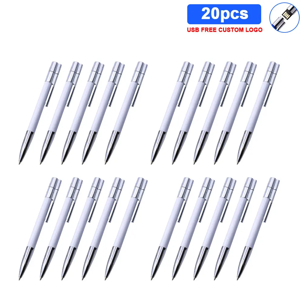 20pcs/lot Usb Flash Drive Gift Customized Metal Ballpoint pen Pen drive 4gb 8gb 16gb 32gb 64gb usb Stick Engrave Text Print Logo
20pcs/lot Usb Flash Drive Gift Customized Metal Ballpoint pen Pen drive 4gb 8gb 16gb 32gb 64gb usb Stick Engrave Text Print Logo