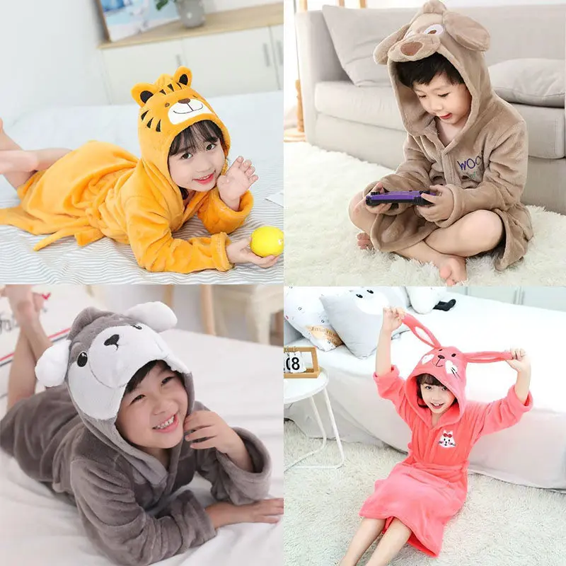 Children's Bathrobes Warm Cartoon Cute Nightgown Flannel Pajamas Thickened Children's Baby Winter Home Sleepwear
Children's Bathrobes Warm Cartoon Cute Nightgown Flannel Pajamas Thickened Children's Baby Winter Home Sleepwear