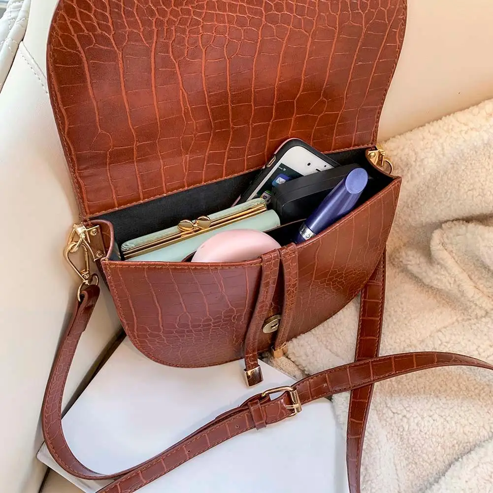 Classic Women PU Leather Crossbody Bag New Fashion Casual Alligator Grain Messenger Retro Elegant Handbag Shoulder Bags Hot Sale
Classic Women PU Leather Crossbody Bag New Fashion Casual Alligator Grain Messenger Retro Elegant Handbag Shoulder Bags Hot Sale