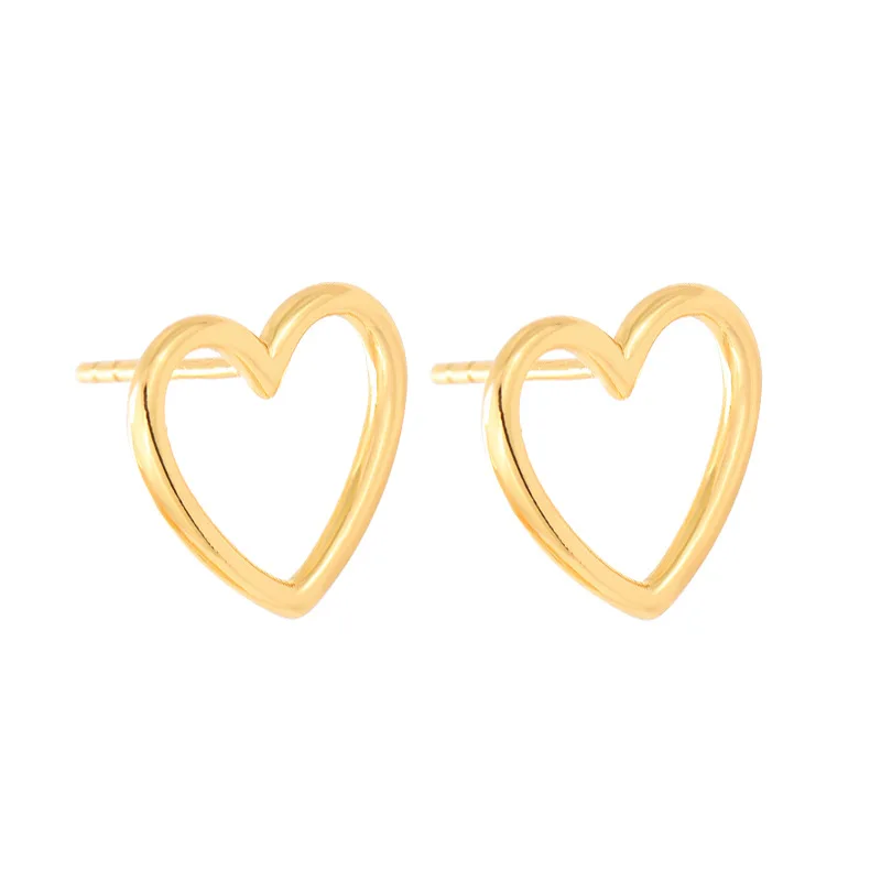 Classic 18K Gold Heart Hollow Earrings 2021 New Trend 925 Silver Love Heart Silver Earrings for Women
Classic 18K Gold Heart Hollow Earrings 2021 New Trend 925 Silver Love Heart Silver Earrings for Women