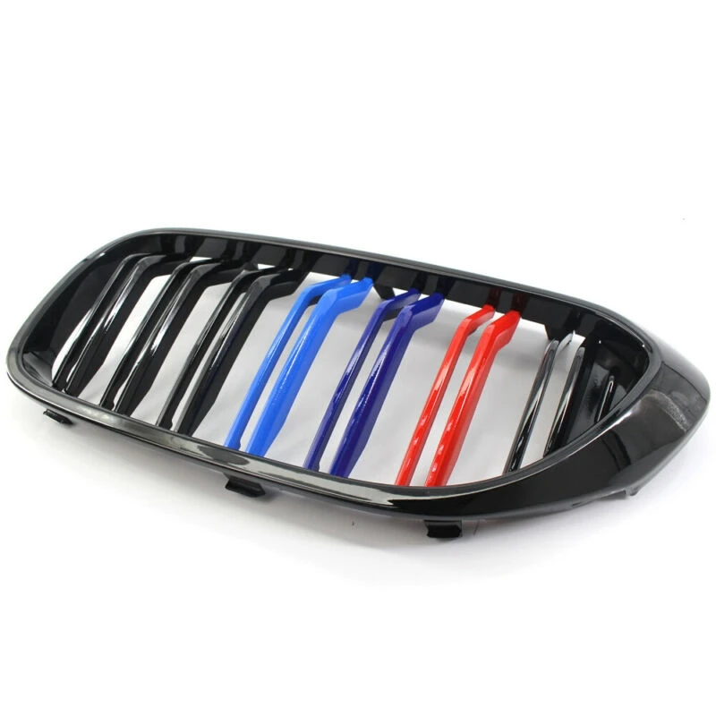 2pc Gloss Black Double Line Car Kidney Front Grill Racing Grille For BMW 5 Series E60 E61 F10 F18 G30 G38 520i 525i 528i M Color
2pc Gloss Black Double Line Car Kidney Front Grill Racing Grille For BMW 5 Series E60 E61 F10 F18 G30 G38 520i 525i 528i M Color