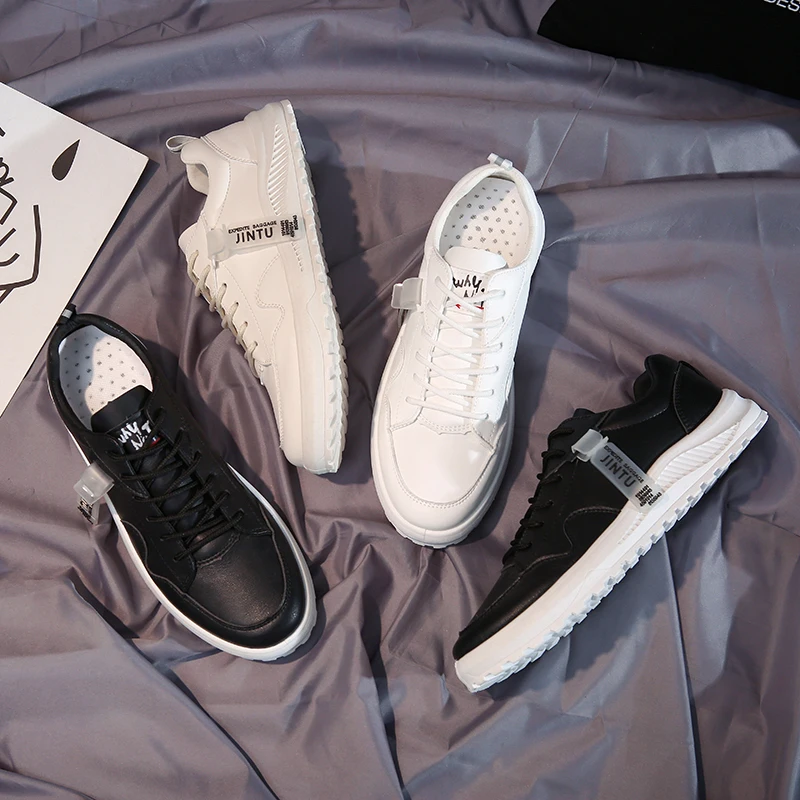 Leather Flat Shoes Lace-up Low Top Casual Shoes Men Lightweight Zapato Hombre Spring Autumn White Sneaker Tenis Masculino Adulto
Leather Flat Shoes Lace-up Low Top Casual Shoes Men Lightweight Zapato Hombre Spring Autumn White Sneaker Tenis Masculino Adulto
