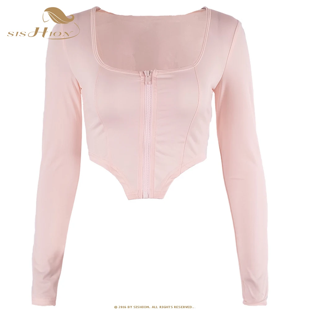 SISHION 2021 Sexy Women T-Shirt Summer Spring Casual Long Sleeve Pullover Tops Slim bodycon Fashion QY0762 Shirt Short Crop Tops
SISHION 2021 Sexy Women T-Shirt Summer Spring Casual Long Sleeve Pullover Tops Slim bodycon Fashion QY0762 Shirt Short Crop Tops