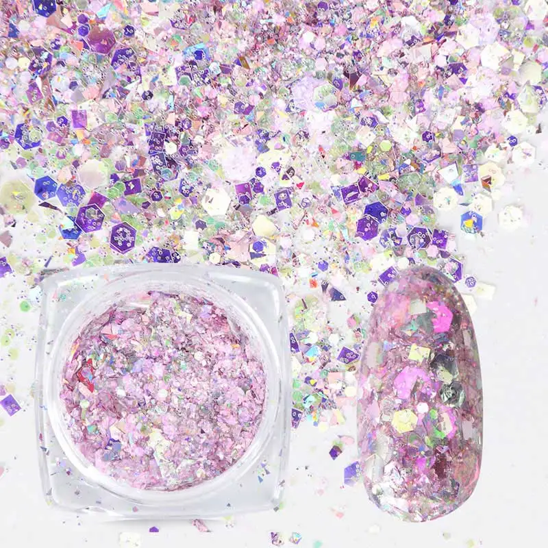 1 Box Nail Mermaid Glitter Flakes Sparkly 3D Hexagon Colorful Sequins Paillette Spangles Polish Manicure Nails Art Decorations
1 Box Nail Mermaid Glitter Flakes Sparkly 3D Hexagon Colorful Sequins Paillette Spangles Polish Manicure Nails Art Decorations