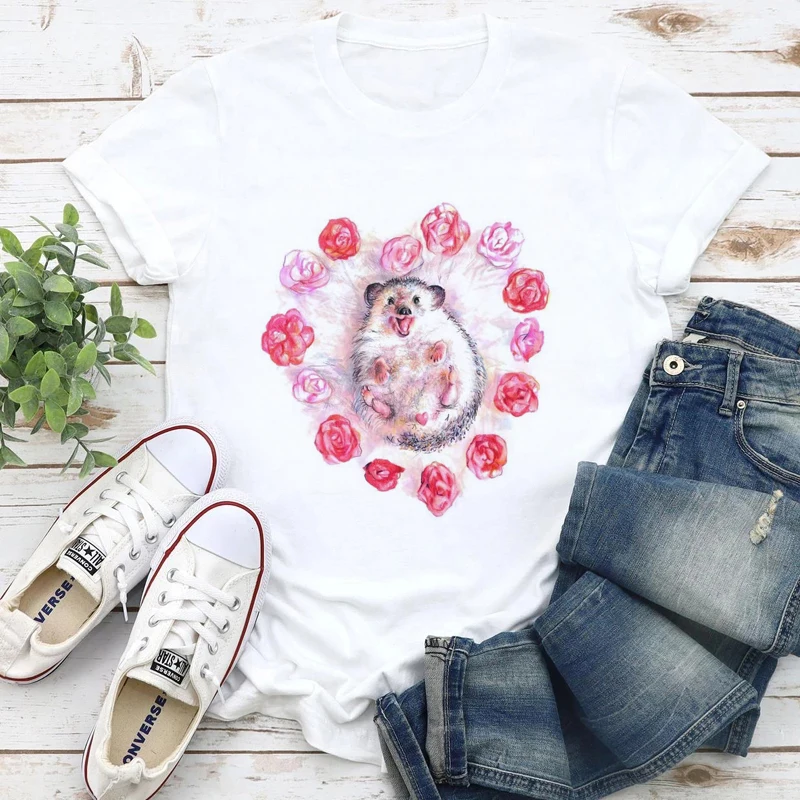 New trend women's printed T-shirt women's tops cartoon plants and flowers cute style fashion graphics short-sleeved T-shirt T-sh
New trend women's printed T-shirt women's tops cartoon plants and flowers cute style fashion graphics short-sleeved T-shirt T-sh