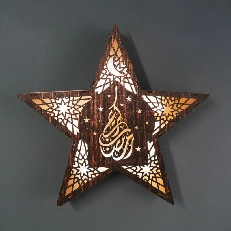 Ramadan Festival LED Star Lights Wooden Wall Light Elegant Decoration Eid Ramadan Islamic Battery Supply Indoor Home Party Decor
Ramadan Festival LED Star Lights Wooden Wall Light Elegant Decoration Eid Ramadan Islamic Battery Supply Indoor Home Party Decor