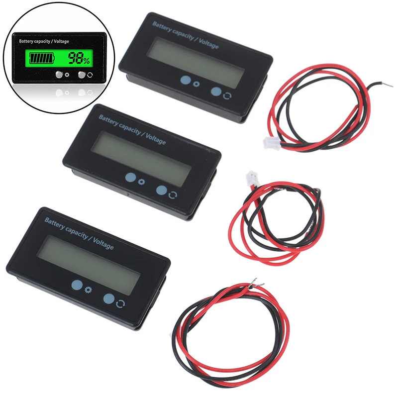 Hot New 6V-63V Lead-acid Battery Capacity Indicator Voltage Meter Voltmeter LCD Monitor With Cable Dropshipping
Hot New 6V-63V Lead-acid Battery Capacity Indicator Voltage Meter Voltmeter LCD Monitor With Cable Dropshipping