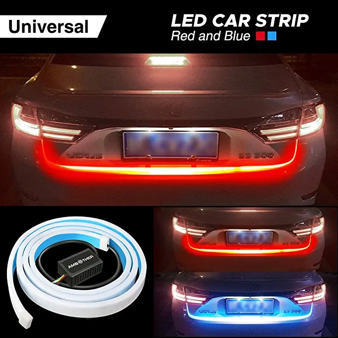 Yellow/Red/Ice blue/White flowing Rear LED Trunk dynamic turn signal light strip flexible Tailgate luggage led warnning light
Yellow/Red/Ice blue/White flowing Rear LED Trunk dynamic turn signal light strip flexible Tailgate luggage led warnning light