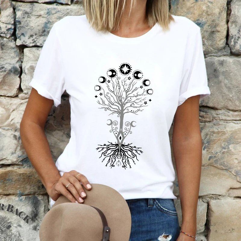 Women Printing Clothing Lady Short Sleeve Casual 90s Loose Fashion Clothes Star Tree Print Tee Top T-shirt Female Graphic T-shir
Women Printing Clothing Lady Short Sleeve Casual 90s Loose Fashion Clothes Star Tree Print Tee Top T-shirt Female Graphic T-shir