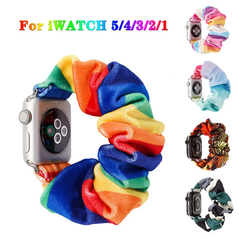 Hair Scrunchie Watch Band for Apple Watch Series 6 SE 5 4 3 2 1 Stretchable Solo Loop iwatch Strap for 38mm 40mm 42mm 44mm Brace
Hair Scrunchie Watch Band for Apple Watch Series 6 SE 5 4 3 2 1 Stretchable Solo Loop iwatch Strap for 38mm 40mm 42mm 44mm Brace