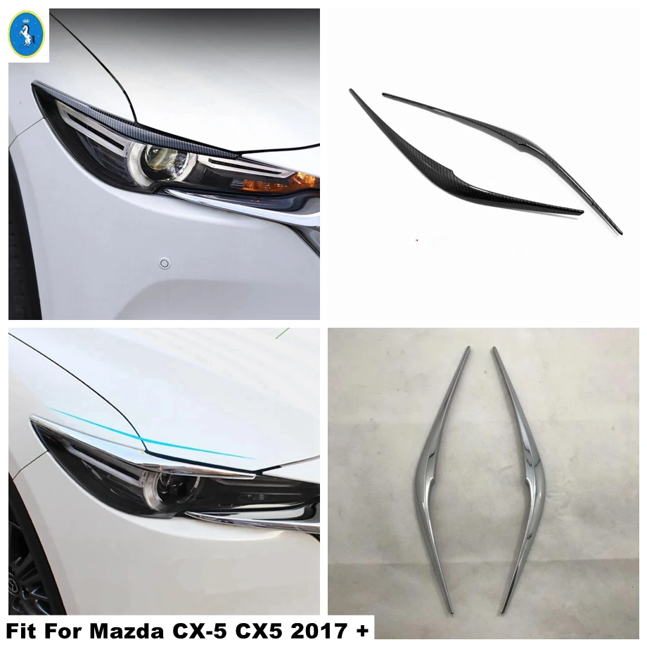 For Mazda Cx-5 Cx5 KF 2017 - 2021 Carbon Fiber Car Headlight Eyebrow Cover Trim Head Lights Lamps Eyelid Exterior Accessories
For Mazda Cx-5 Cx5 KF 2017 - 2021 Carbon Fiber Car Headlight Eyebrow Cover Trim Head Lights Lamps Eyelid Exterior Accessories