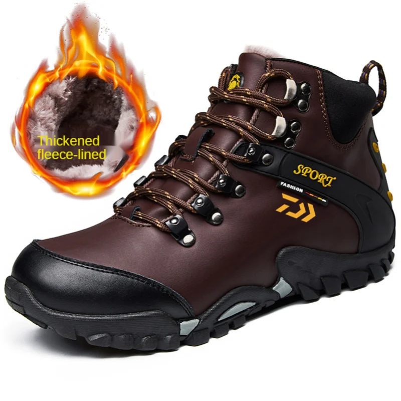 New DAIWA Fishing Waterproof Shoes Men's Outdoor Winter Sports Round Head Frosted Breathable Warm Wear-resistant Martin Boots
New DAIWA Fishing Waterproof Shoes Men's Outdoor Winter Sports Round Head Frosted Breathable Warm Wear-resistant Martin Boots