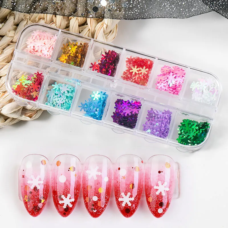 HOT SALE 1 BOX Hollow Out Gold Nail Glitter Sequins Snow Flakes Mixed Design Decorations for Nail Arts Pillette Nail Accessories
HOT SALE 1 BOX Hollow Out Gold Nail Glitter Sequins Snow Flakes Mixed Design Decorations for Nail Arts Pillette Nail Accessories