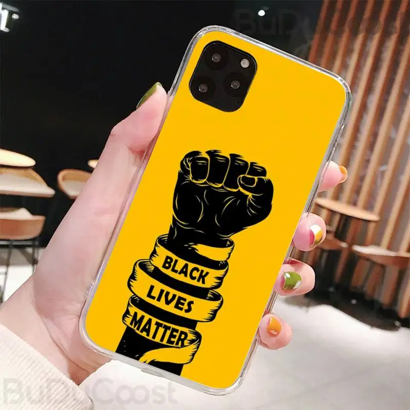 Riccu протест 2020 черный живет материя чехол для телефона Iphone12 11 Pro 12 Max X XR XS макс 7 8