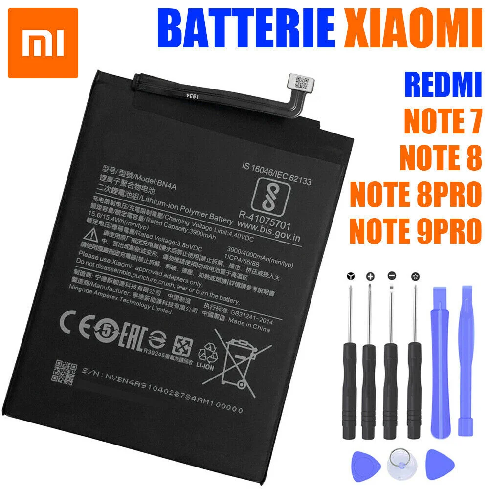 Batterie Pour For Xiaomi Redmi Note 6/6 Pro/ Note7/7Pro/ Note 8/Note 8T/ Note9 Pro
Batterie Pour For Xiaomi Redmi Note 6/6 Pro/ Note7/7Pro/ Note 8/Note 8T/ Note9 Pro