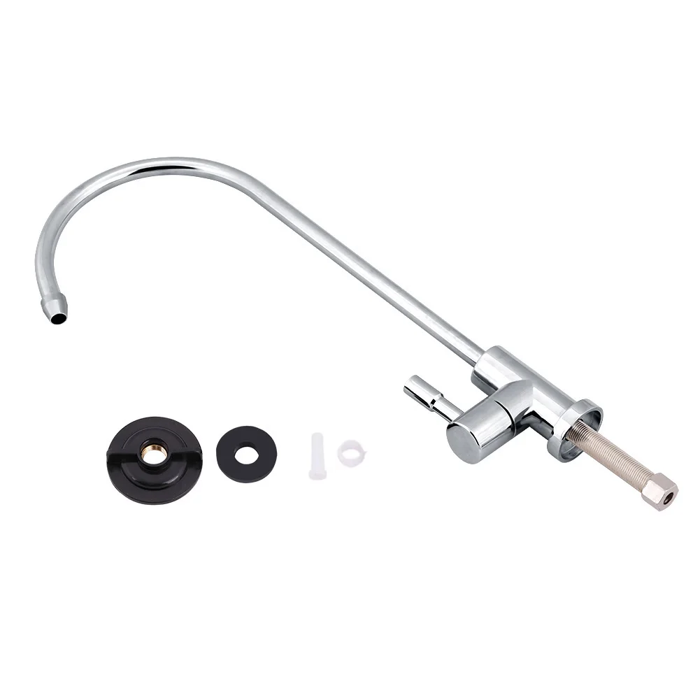1/4'' Stainless Steel Kitchen Sink Faucet Tap Chrome Reverse Osmosis RO Drinking Water Filter 360° Rotation Goose Neck Faucet
1/4'' Stainless Steel Kitchen Sink Faucet Tap Chrome Reverse Osmosis RO Drinking Water Filter 360° Rotation Goose Neck Faucet