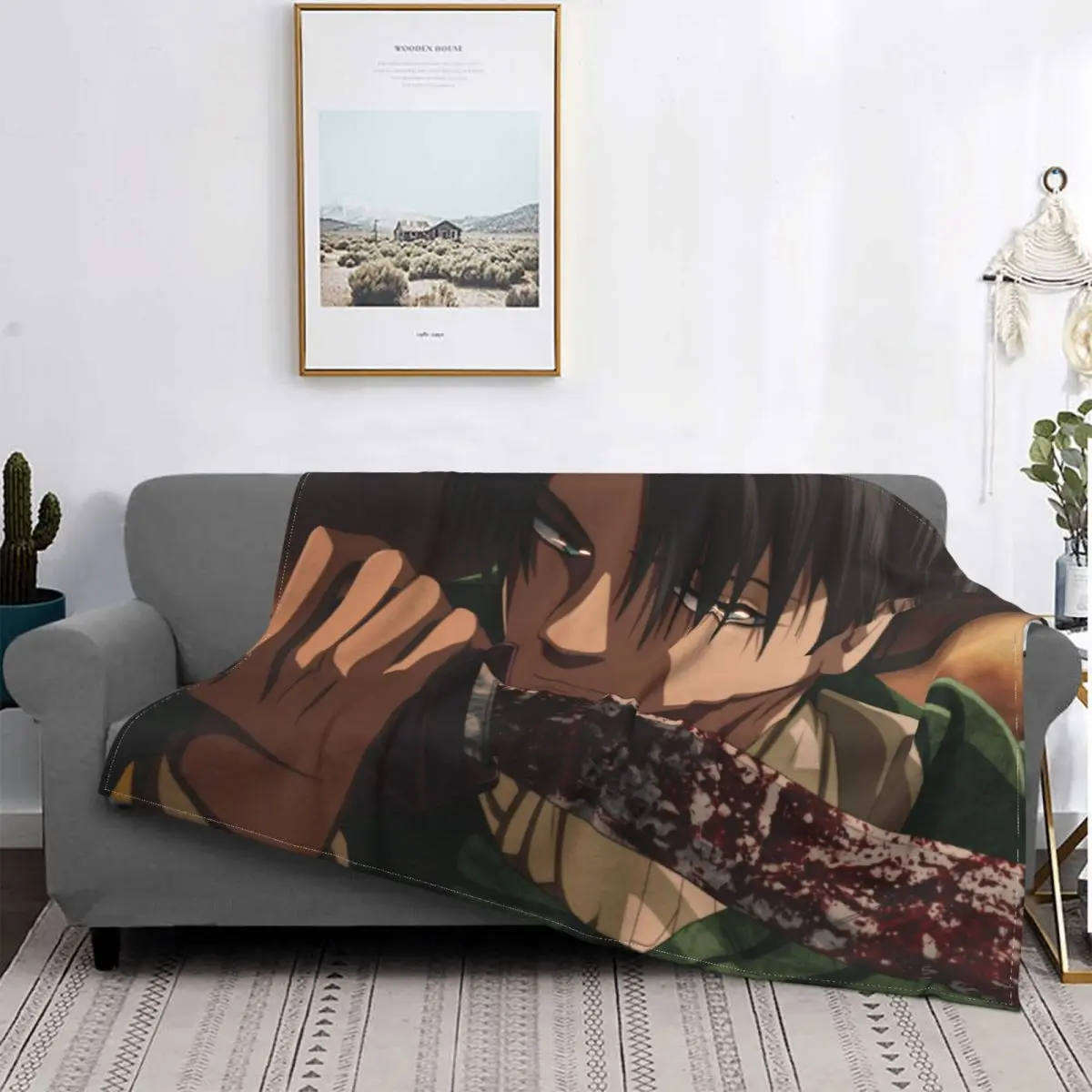 Manta de franela de Attack on Titan Eren Jager, colcha de lana suave acogedora, juvenil, Anime
Manta de franela de Attack on Titan Eren Jager, colcha de lana suave acogedora, juvenil, Anime