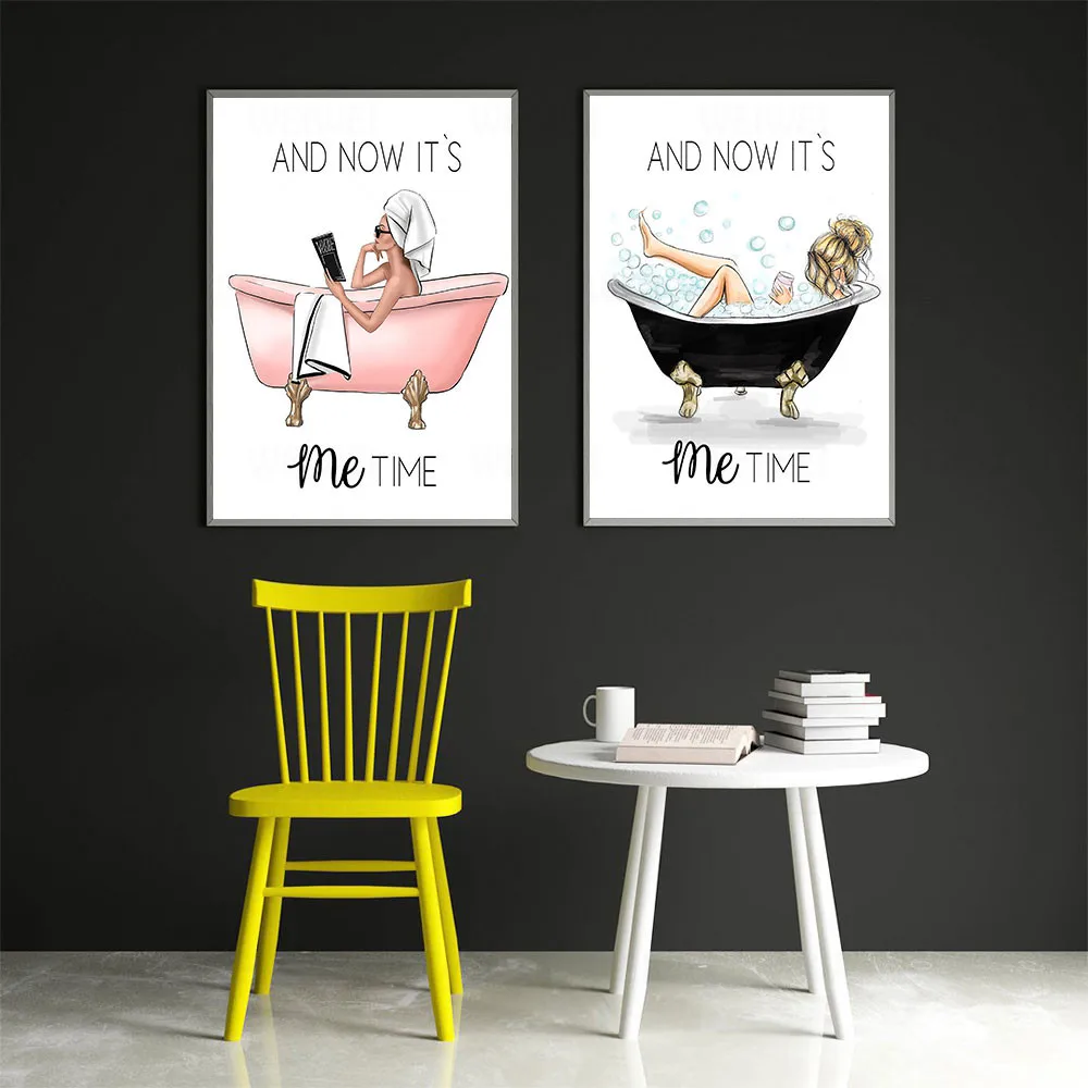 Wall Art Painting It's Me Time Poster And Prints Vogue Girl On The Bathtub Picture On The Wall For Living Room Nordic Style
Wall Art Painting It's Me Time Poster And Prints Vogue Girl On The Bathtub Picture On The Wall For Living Room Nordic Style