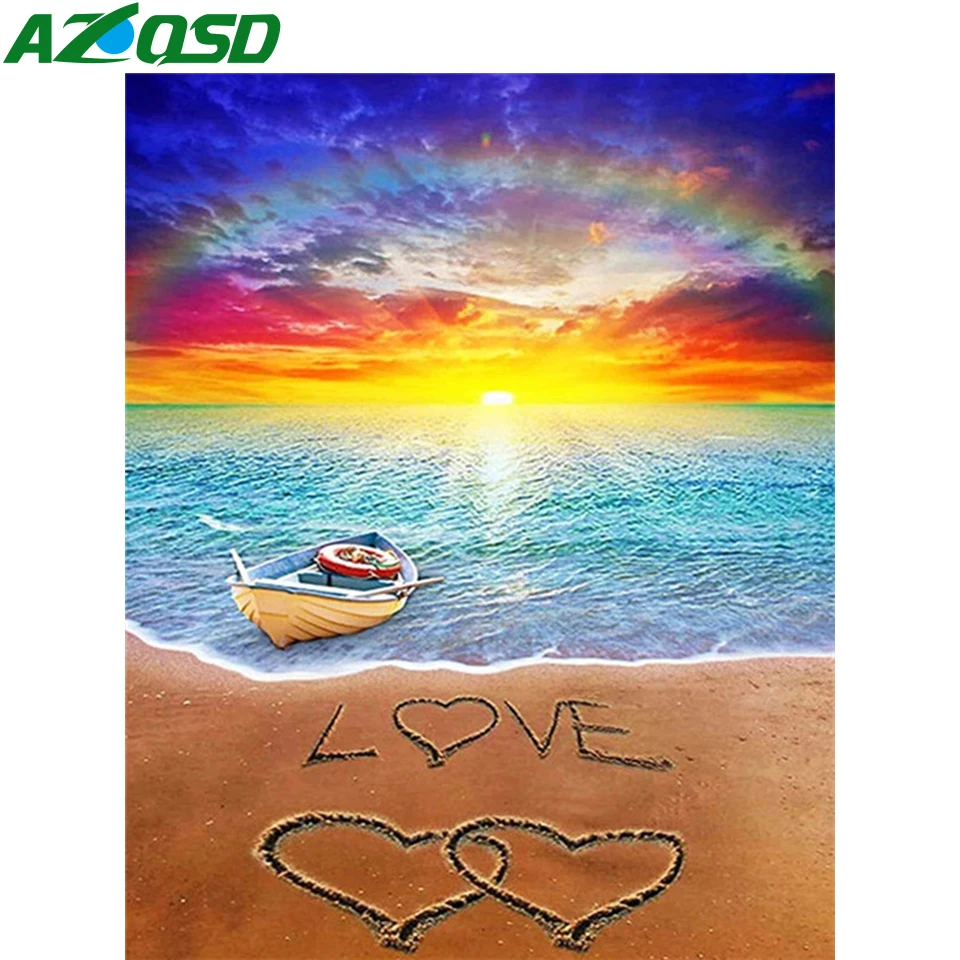 AZQSD Diy Painting By Numbers For Adults Landscape Seaside Beach Coloring Picture By Numbers Sunset Love Home Decor HandPainted
AZQSD Diy Painting By Numbers For Adults Landscape Seaside Beach Coloring Picture By Numbers Sunset Love Home Decor HandPainted