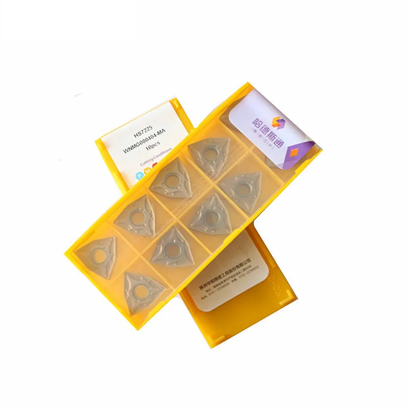 10P WNMG080404 /WNMG080408-MA HS7225 CNC Lathe Cutting Tool Turning Insert Carbide Insert For Stainless Steel
10P WNMG080404 /WNMG080408-MA HS7225 CNC Lathe Cutting Tool Turning Insert Carbide Insert For Stainless Steel