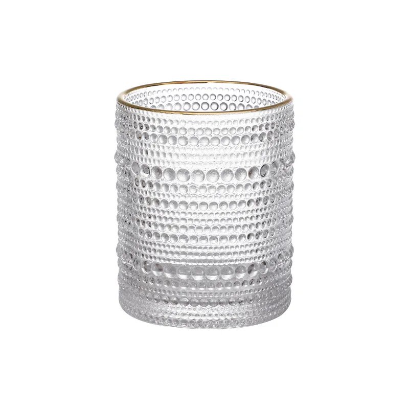 Retro Beaded Glass Whiskey Glass, Classical Embossed Water Juice Drink Water Glass
Retro Beaded Glass Whiskey Glass, Classical Embossed Water Juice Drink Water Glass