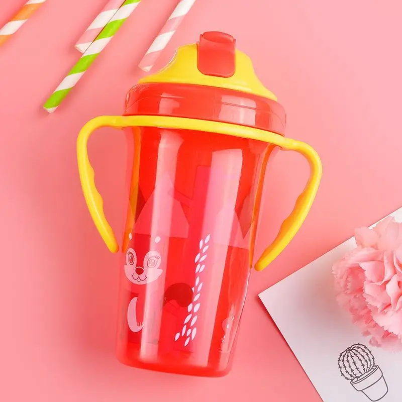 280ML Baby Feeding Bottle Kids Cups Silicone Sippy Children Drinking Bottle Cartoon Baby Drinking Water Straw Handle Drinkware
280ML Baby Feeding Bottle Kids Cups Silicone Sippy Children Drinking Bottle Cartoon Baby Drinking Water Straw Handle Drinkware