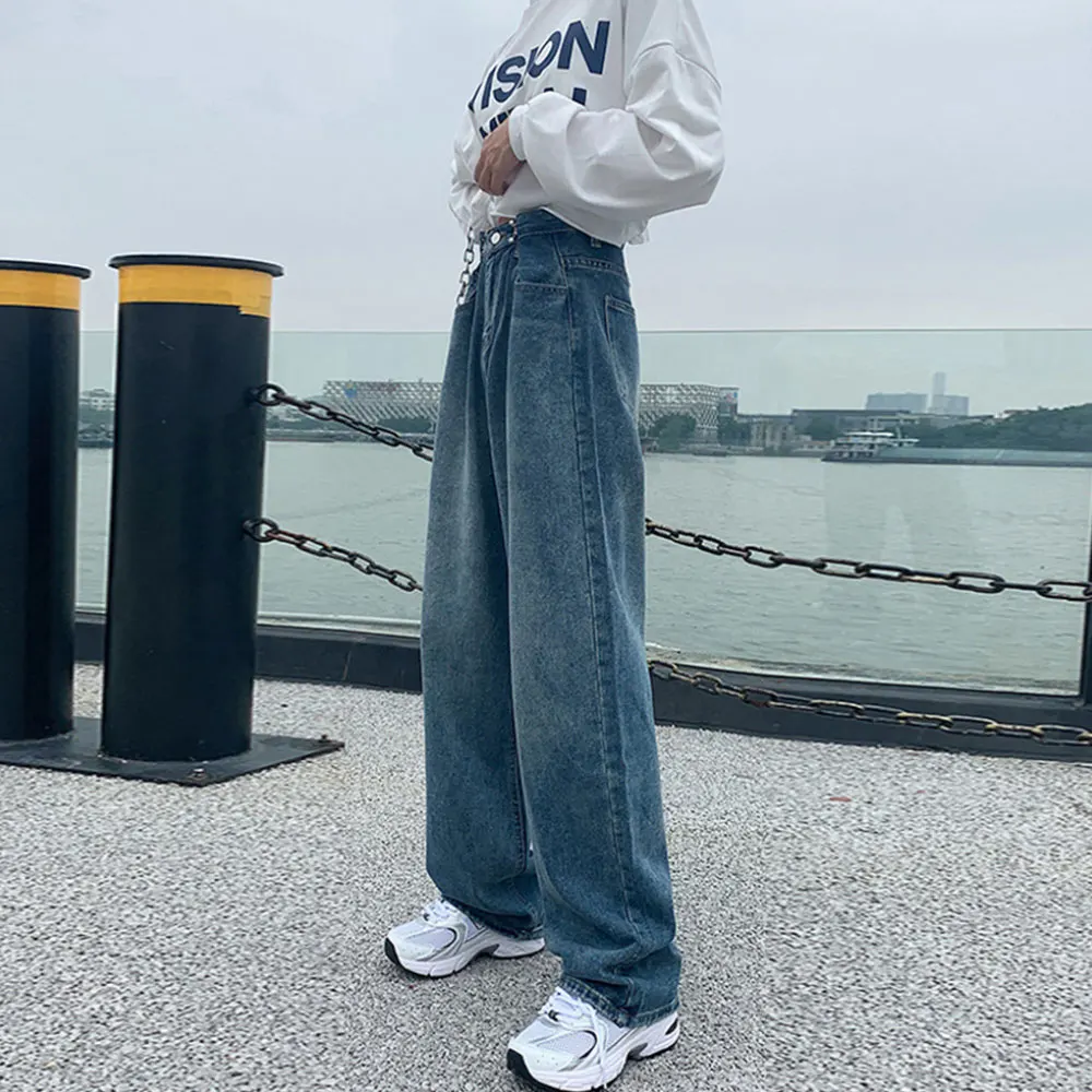 ZOTTSOZ Jean Trousers Women Fashion Casual Harajuku Korean Washed High Waist Straight Jeans Streetwear Vintage Loose Denim Pants
ZOTTSOZ Jean Trousers Women Fashion Casual Harajuku Korean Washed High Waist Straight Jeans Streetwear Vintage Loose Denim Pants