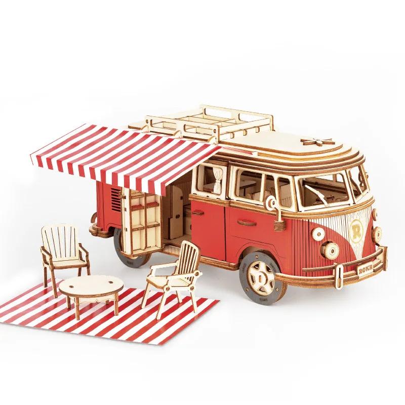 Новый деревянный 3d-автомобиль Volkswagen T1, головоломка для кемпера, грузовика ручной работы, «сделай сам», деревянная Сборная модель автомобиля...
Новый деревянный 3d-автомобиль Volkswagen T1, головоломка для кемпера, грузовика ручной работы, «сделай сам», деревянная Сборная модель автомобиля...