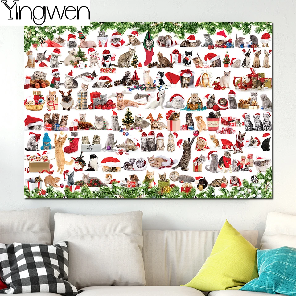 Holiday Cats 5D DIY Diamond Painting Christmas Large Size Painting Art Full Diamond Mosaic Cross Stitch Embroidery Home Decor
Holiday Cats 5D DIY Diamond Painting Christmas Large Size Painting Art Full Diamond Mosaic Cross Stitch Embroidery Home Decor