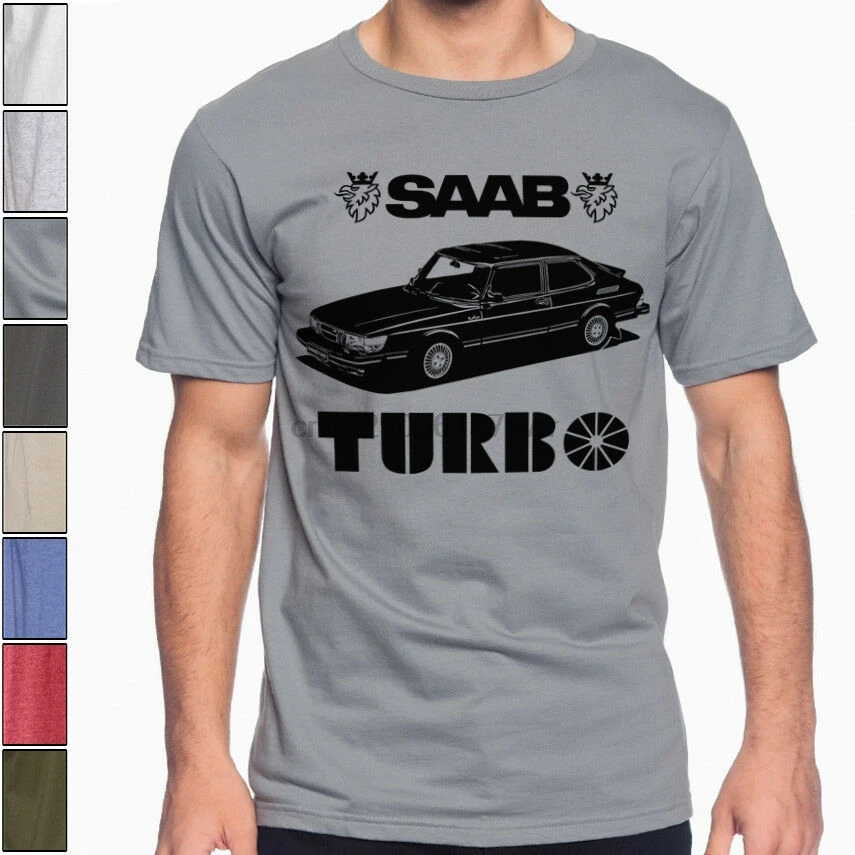 Фото Футболка Saab 900 Turbo из мягкого хлопка разные цвета|Мужские - купить