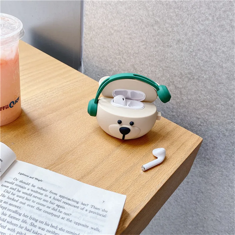 2021 Cute Listen To Music Bear Suitable For Airpods Case Airpods Pro Earphone Cover Apple Special Silicone Case Fashion Gift
2021 Cute Listen To Music Bear Suitable For Airpods Case Airpods Pro Earphone Cover Apple Special Silicone Case Fashion Gift