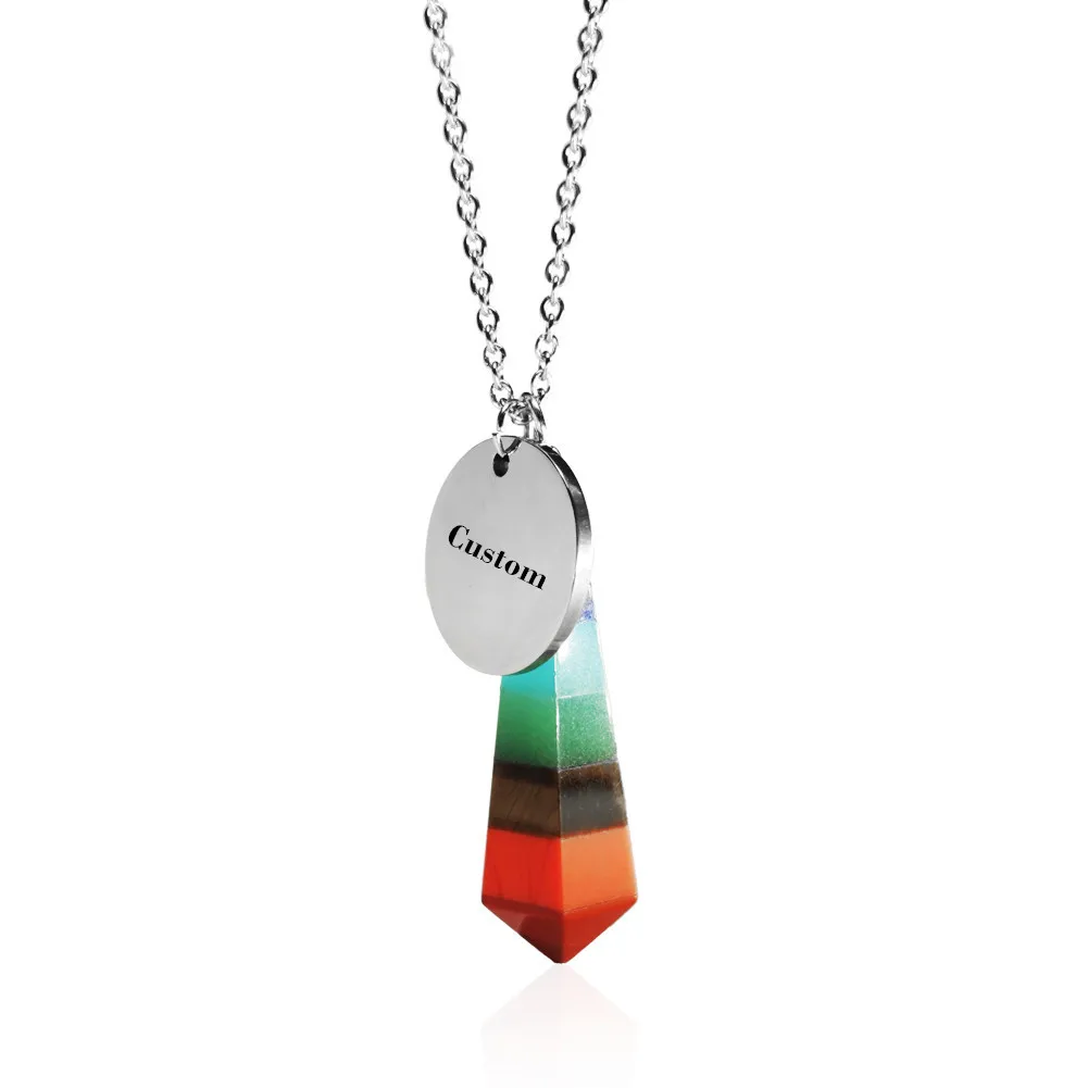 Natural Stone Seven Chakras Necklaces Geometric Hexagonal Pendant Customized DIY Coin Necklace for Woman Health Jewelry
Natural Stone Seven Chakras Necklaces Geometric Hexagonal Pendant Customized DIY Coin Necklace for Woman Health Jewelry