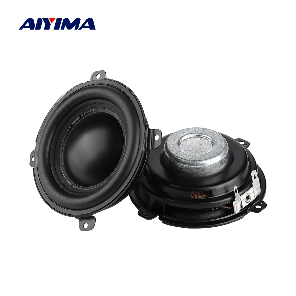 

AIYIMA 2Pcs 3.25 Inch Mid-woofer Speaker 85MM 4 Ohm 25W Audio Sound Speaker Home Theater Loudspeaker For Power Amplifiers