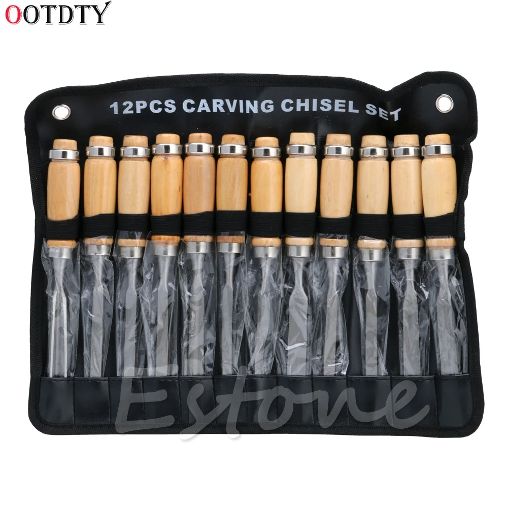 OOTDTY 12Pcs Wood Carving Hand Chisel Tool Set Woodworking Professional Gouges
OOTDTY 12Pcs Wood Carving Hand Chisel Tool Set Woodworking Professional Gouges