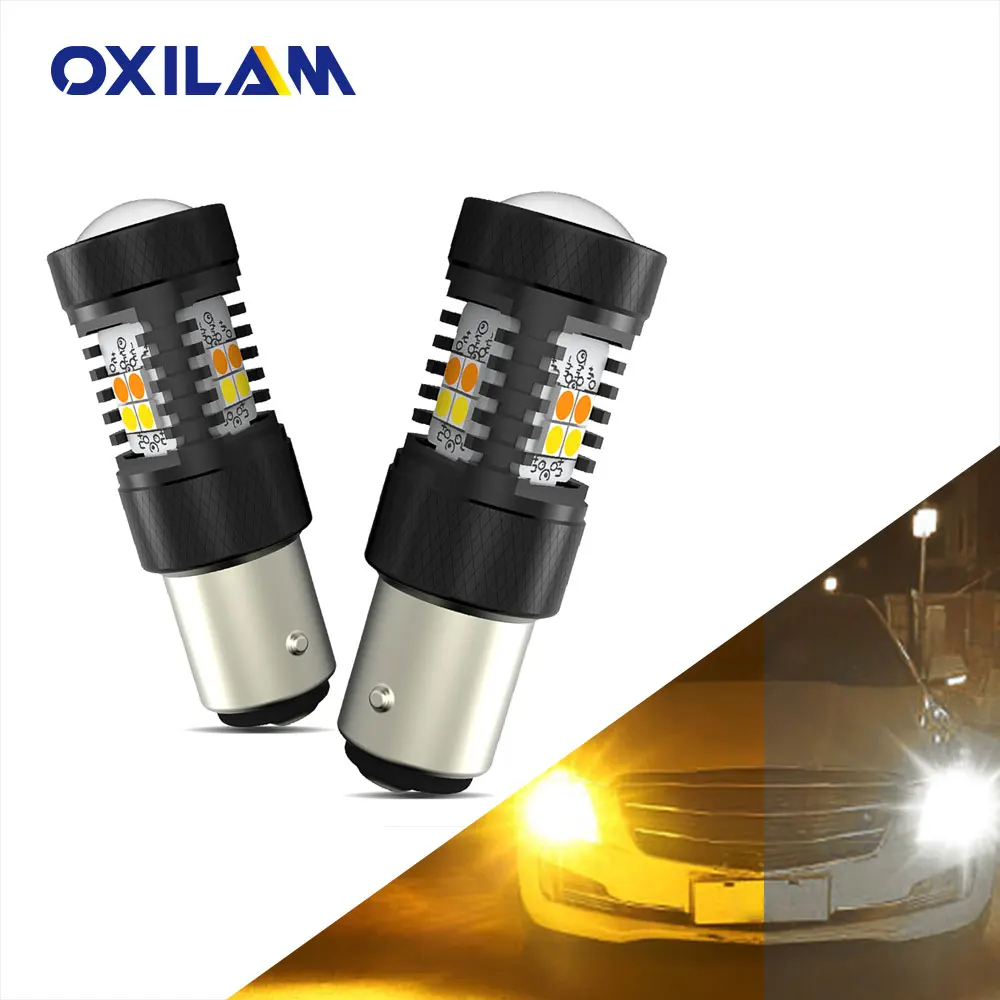2X 1157 LED Bulb Turn Signal Light 2057 2357 BAY15D P21/5W Dual Color White/Amber with Projector Daytime Running Lamp Switchback
2X 1157 LED Bulb Turn Signal Light 2057 2357 BAY15D P21/5W Dual Color White/Amber with Projector Daytime Running Lamp Switchback