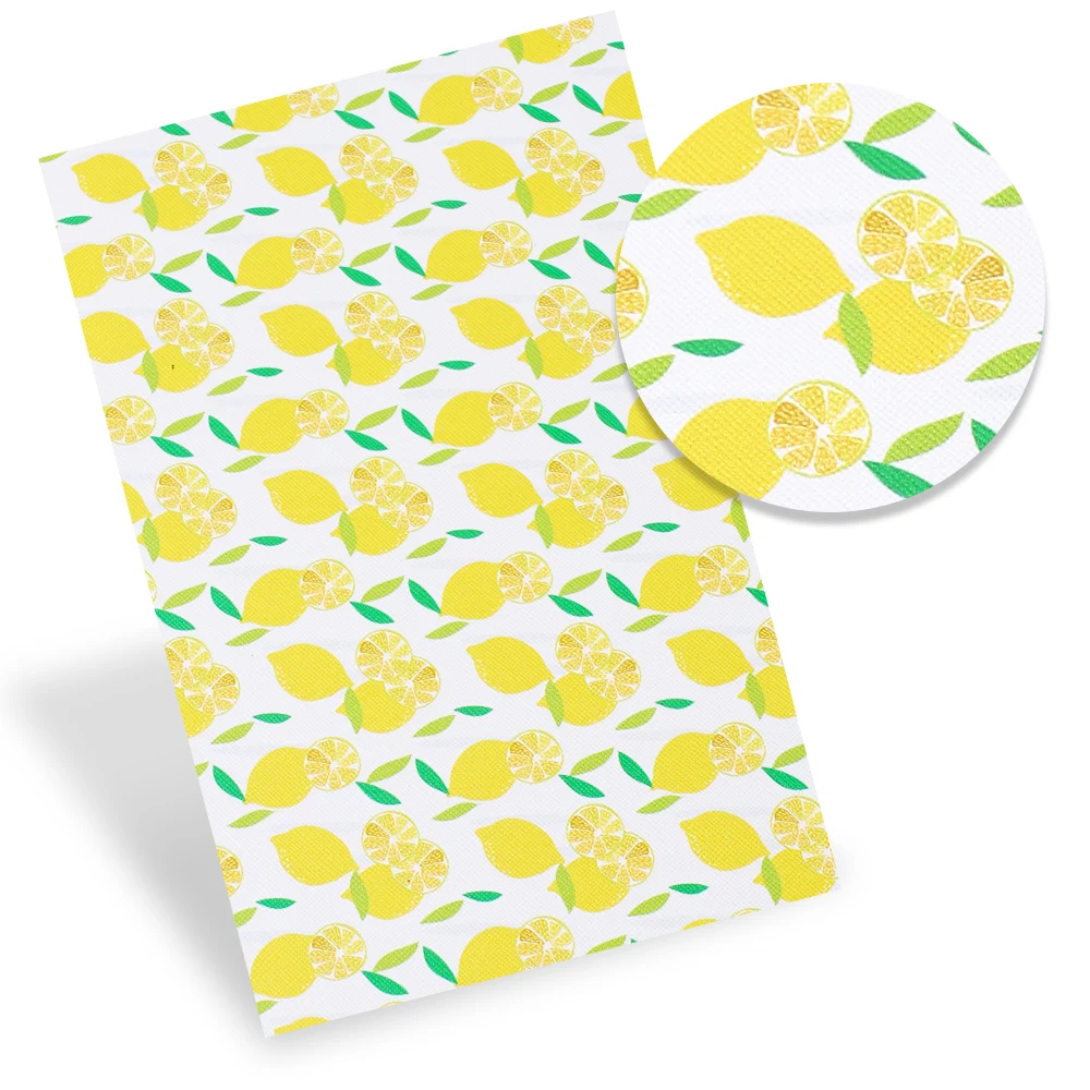 Synthetic Leather Fabric Fruits Cartoon Lemon Printed Glitter Faux Leather Sheet DIY Handmade Crafts Material IBOWS 22*30cm 5pcs
Synthetic Leather Fabric Fruits Cartoon Lemon Printed Glitter Faux Leather Sheet DIY Handmade Crafts Material IBOWS 22*30cm 5pcs