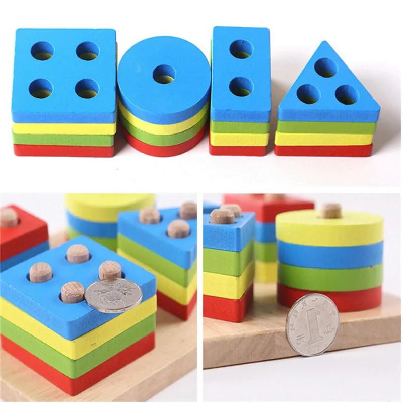 Montessori Toys Educational Wooden Toys for Children Early Learning Exercise Hands-on ability Geometric Shapes Matching Games 
Montessori Toys Educational Wooden Toys for Children Early Learning Exercise Hands-on ability Geometric Shapes Matching Games