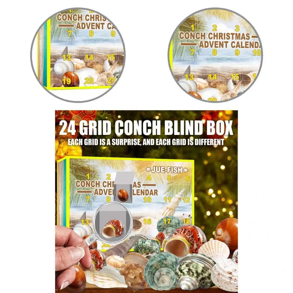 Xmas Blind Box Collective Attractive Conch Series Christmas Blind Box Countdown Christmas Box Calendar Box 24Pcs
Xmas Blind Box Collective Attractive Conch Series Christmas Blind Box Countdown Christmas Box Calendar Box 24Pcs