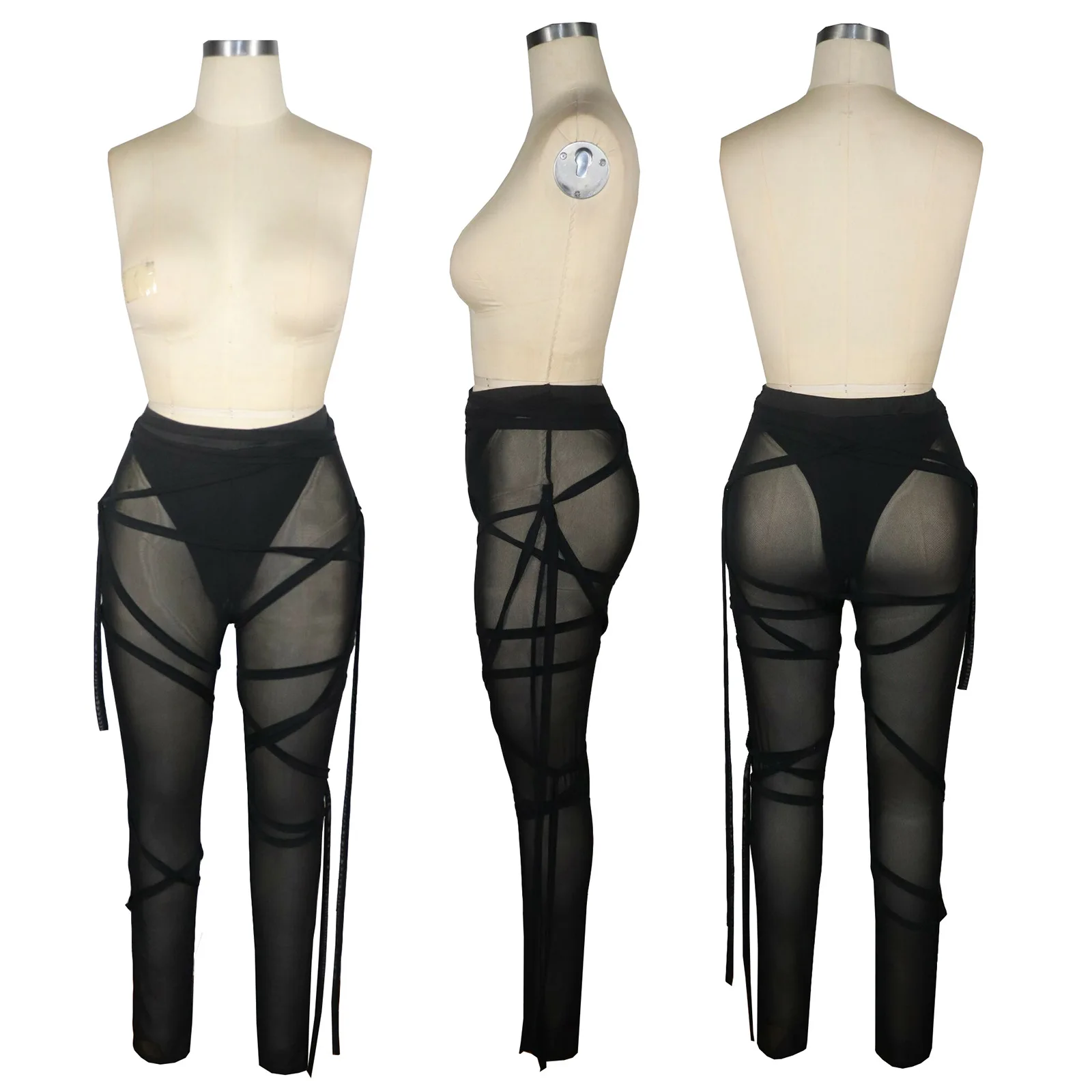 Adogirl Sheer Mesh Ribbon Strings Pencil Pants Women Bandage Joggers High Waist Night Club Party Trousers Summer Beach Clothes
Adogirl Sheer Mesh Ribbon Strings Pencil Pants Women Bandage Joggers High Waist Night Club Party Trousers Summer Beach Clothes
