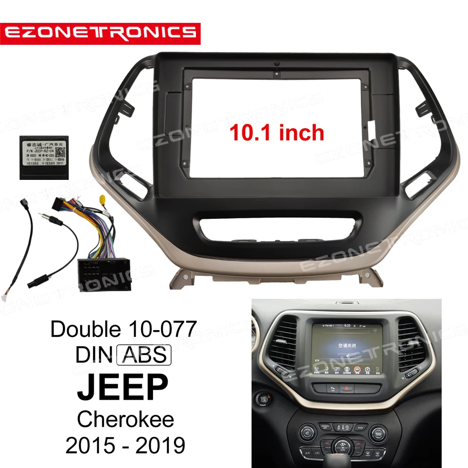 2/1DIN Car CD DVD Frame Audio Fitting Adaptor Dash Trim Facia Panel 10.1inch For JEEP Cherokee 2015 16 17 18 19Din Radio Player
2/1DIN Car CD DVD Frame Audio Fitting Adaptor Dash Trim Facia Panel 10.1inch For JEEP Cherokee 2015 16 17 18 19Din Radio Player