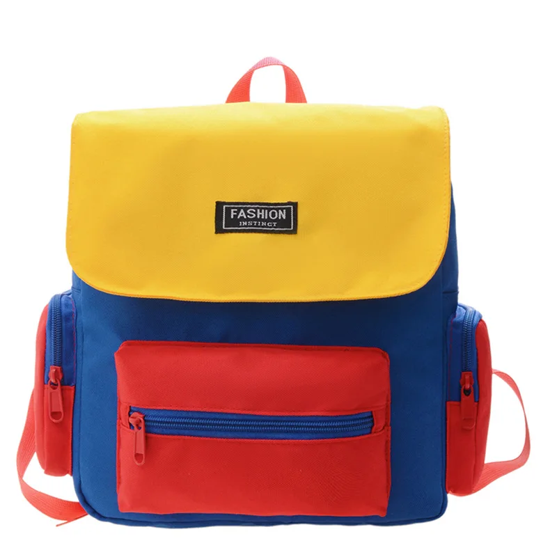 Children's Backpack Large Capacity Contrast Color Nylon Kid Kindergarten Schoolbag Spring And Summer Boys Girls Bags Accessories
Children's Backpack Large Capacity Contrast Color Nylon Kid Kindergarten Schoolbag Spring And Summer Boys Girls Bags Accessories