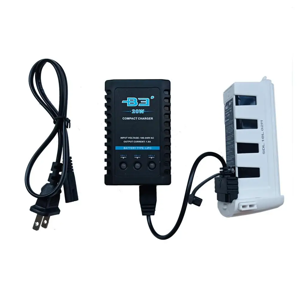 Зарядное устройство для аккумулятора RCtown Zino H117S три кабеля Hubsan Quadcopter Battery B3 Charger EU