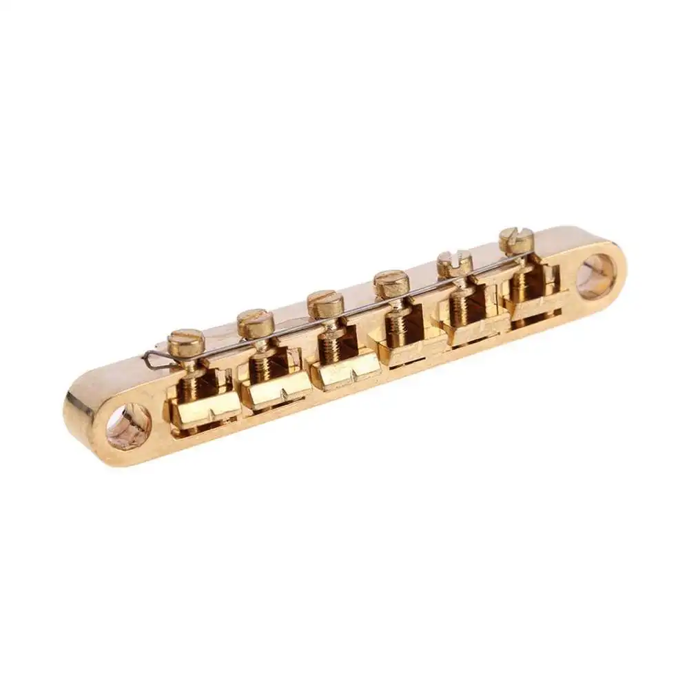 1 Set Golden High Gloss Surface Guitar Saddle Bridge Set For LP 6 String Electric Guitar Parts Exquisite Guitar Accessory
1 Set Golden High Gloss Surface Guitar Saddle Bridge Set For LP 6 String Electric Guitar Parts Exquisite Guitar Accessory
