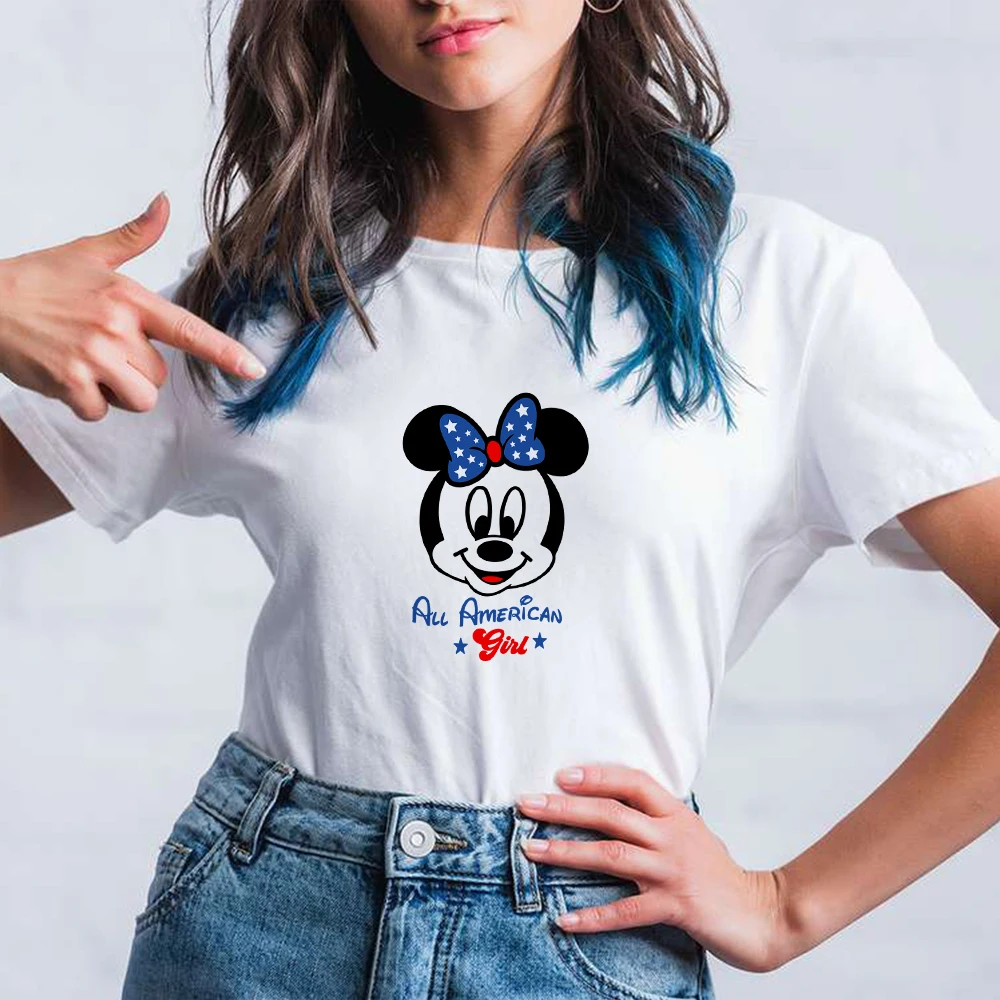 Women Disney Tshirts Crewneck Round Neck White Short Sleeve Beautiful Aesthetic Vetement Leisucre Funny Top Popular Clothes
Women Disney Tshirts Crewneck Round Neck White Short Sleeve Beautiful Aesthetic Vetement Leisucre Funny Top Popular Clothes