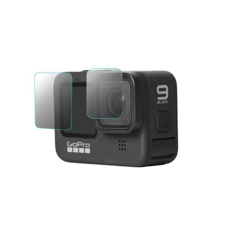 Защитная пленка из закаленного стекла для GoPro Hero 9 Черная защитная объектива